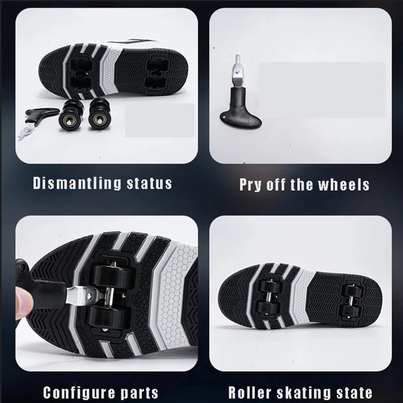 Shoes with Removable Wheels