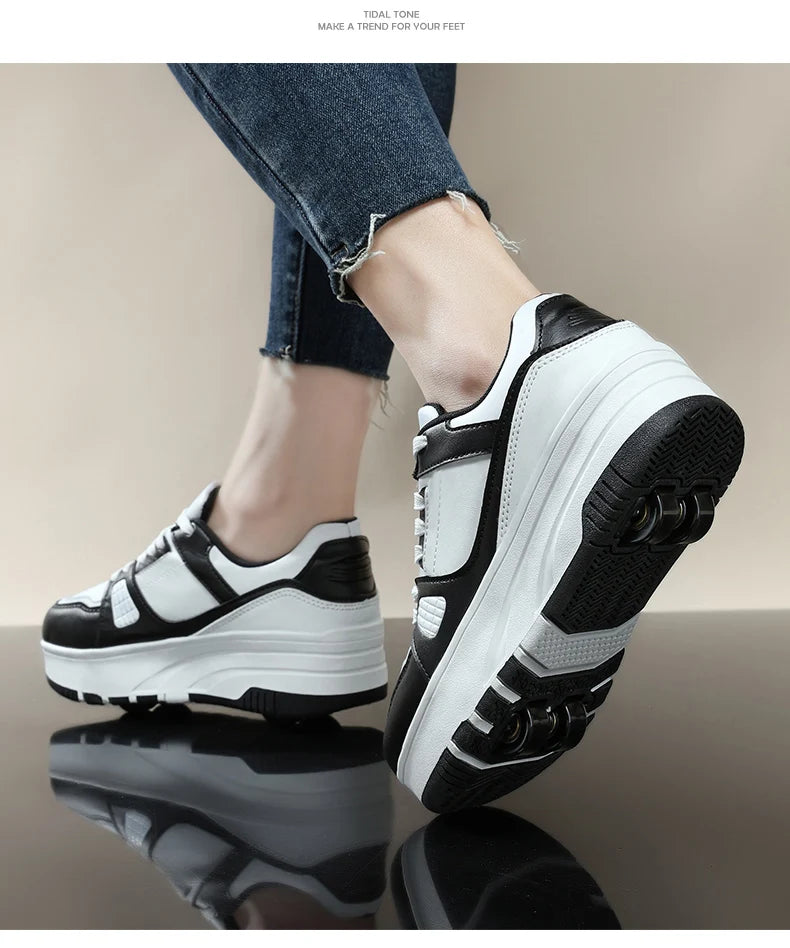 Shoes with Removable Wheels