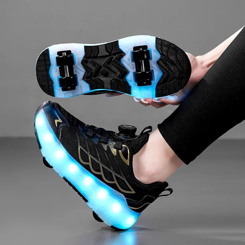 Shoes with Removable Wheels