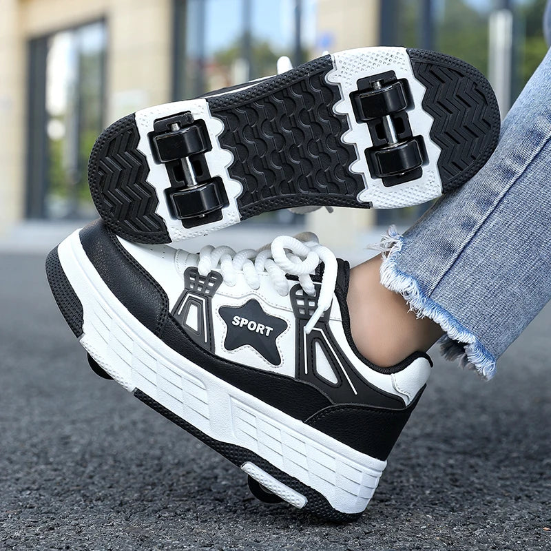 Shoes with Removable Wheels