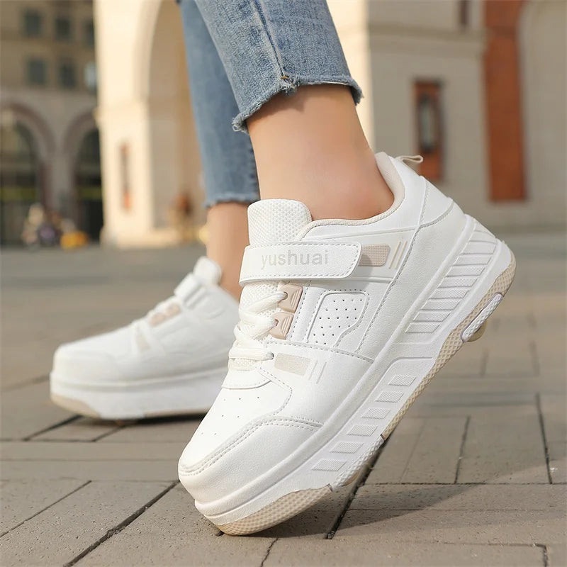 Shoes with Removable Wheels