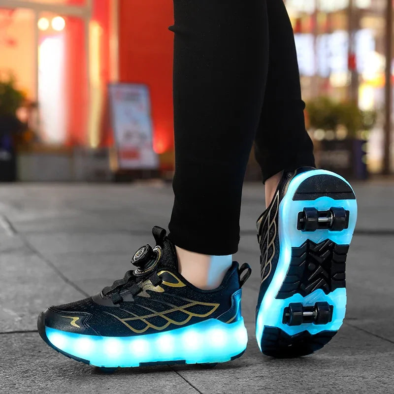 Shoes with Removable Wheels