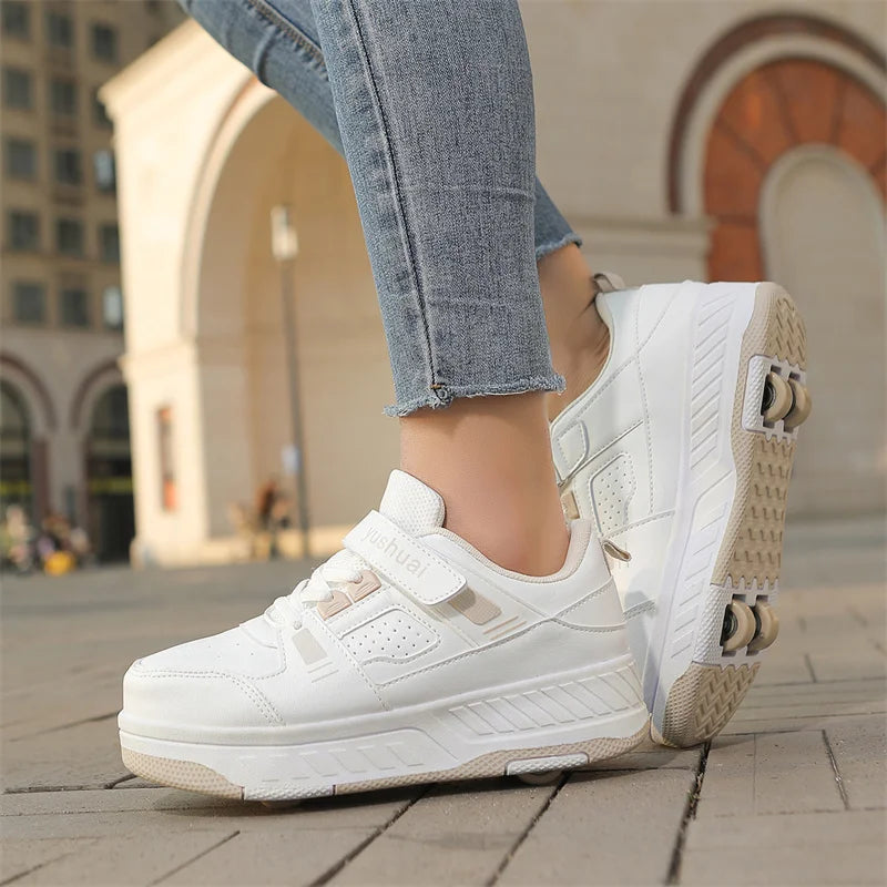 Shoes with Removable Wheels