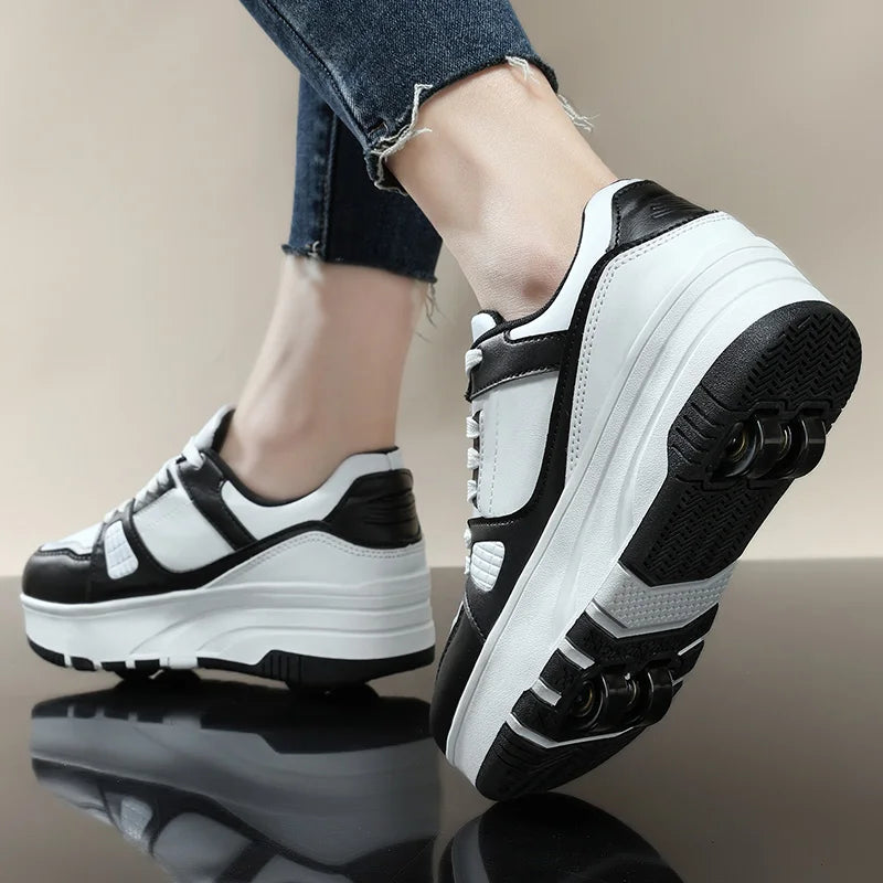Shoes with Removable Wheels