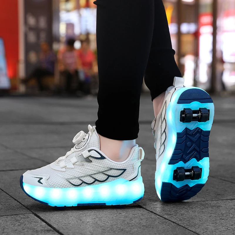 Shoes with Removable Wheels