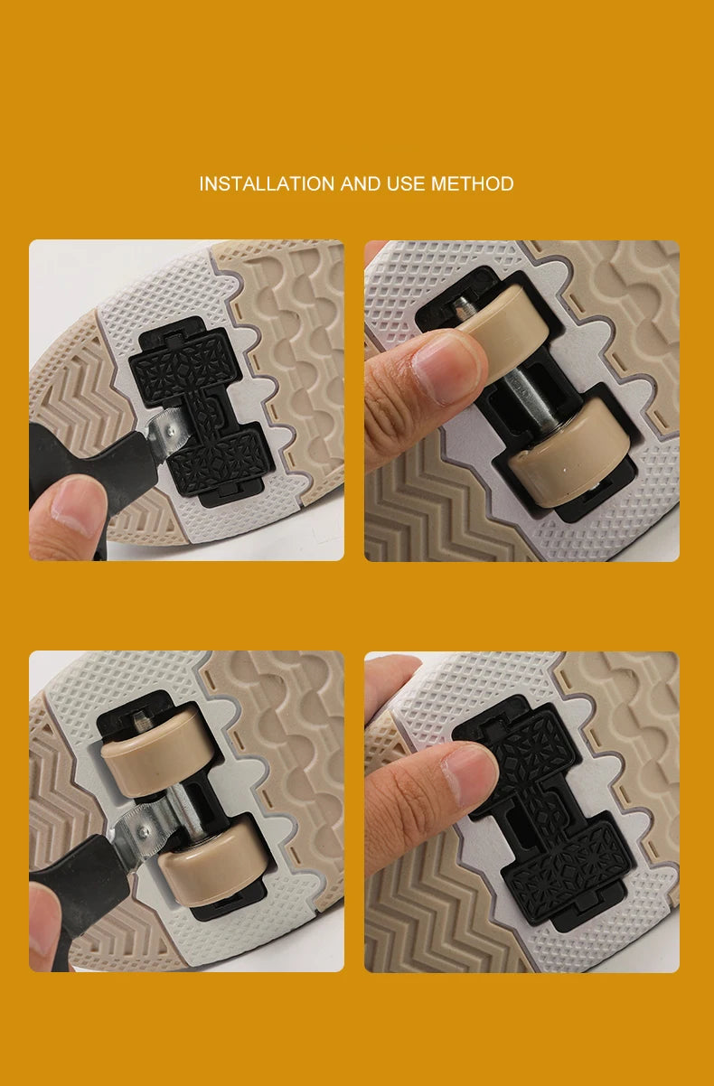 Shoes with Removable Wheels