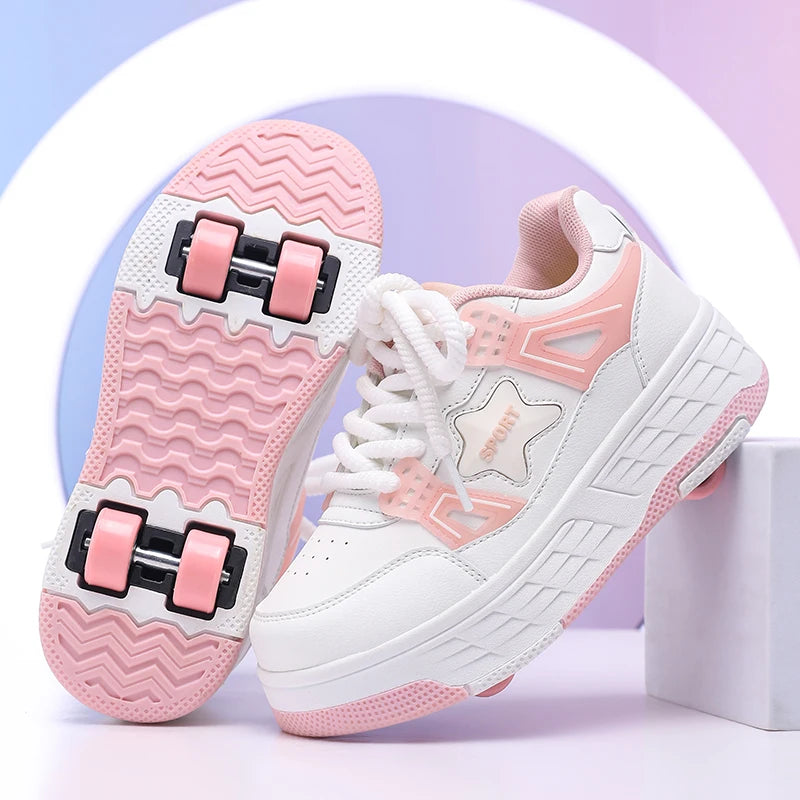 Shoes with Removable Wheels