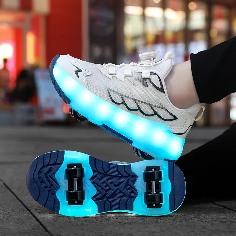 Shoes with Removable Wheels